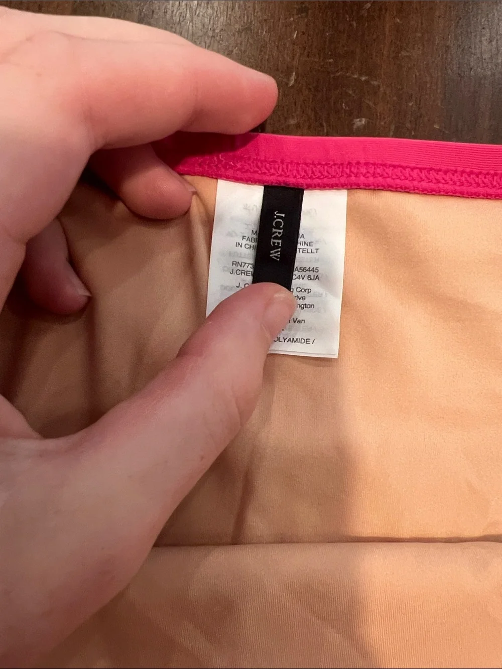 J. Crew High-Waist Swim Shorts in Hot Pink